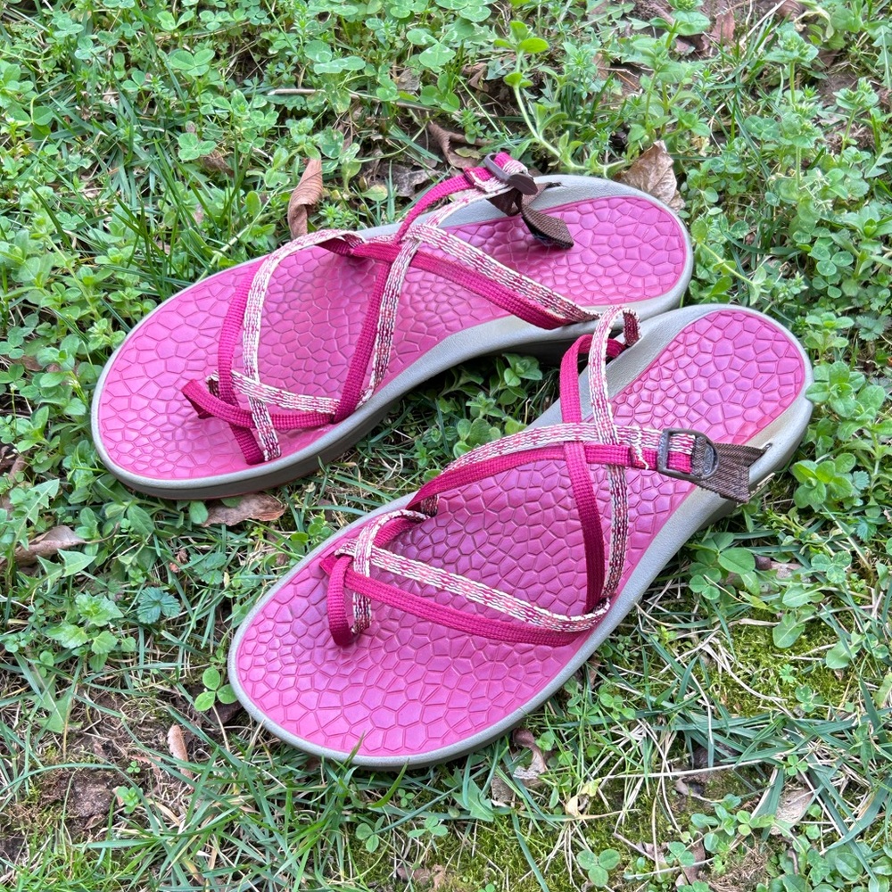 Chaco Cycloid Scale Berry US Women’s Strappy Sandal Pink Hiking Size 9